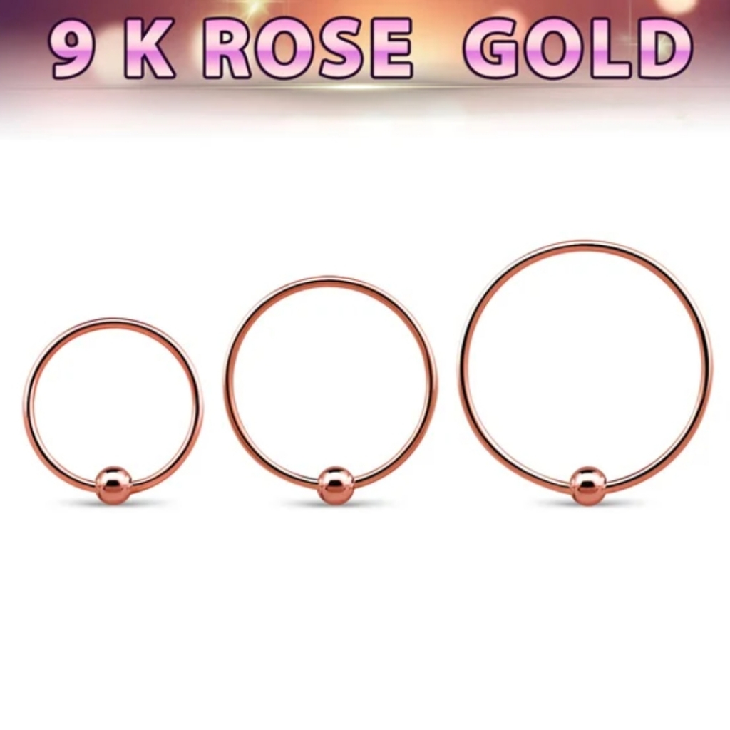 3 Nose Ring Hoops
